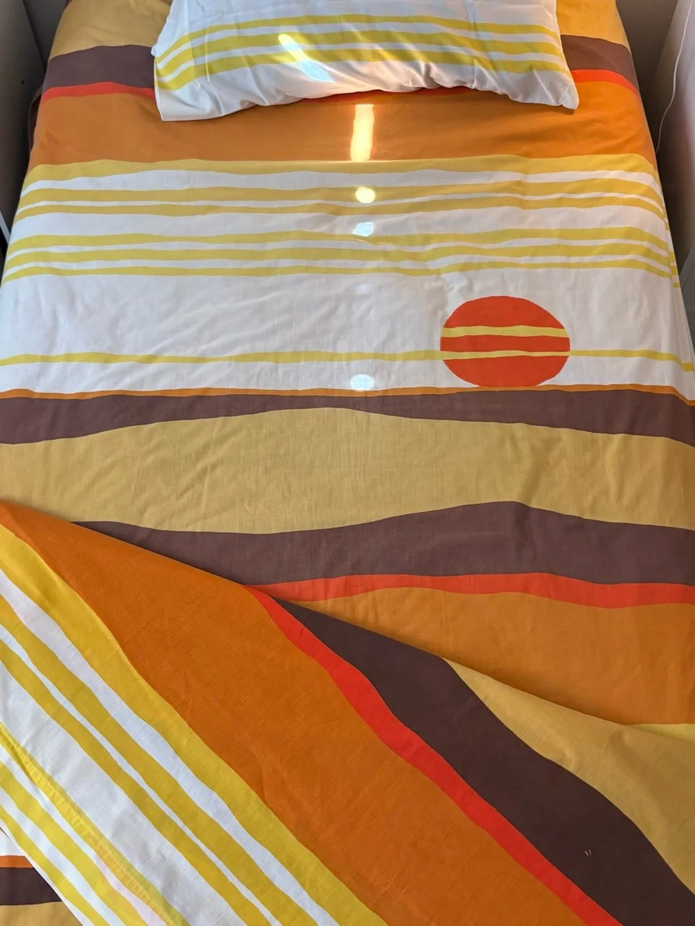 Vintage Burlington House Desert Vibrant Sunset Twin Percale Set